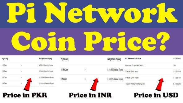 Pi Network Price in India|1 Pi Network Price in India