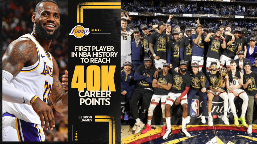 LeBron scores amazing 40,000 points, but Jokic and the Nuggets defeat the Lakers 124-114